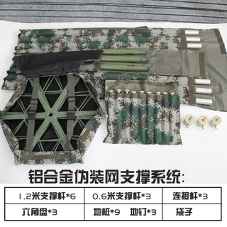  Camouflage Net Telescopic Supporting Poles 