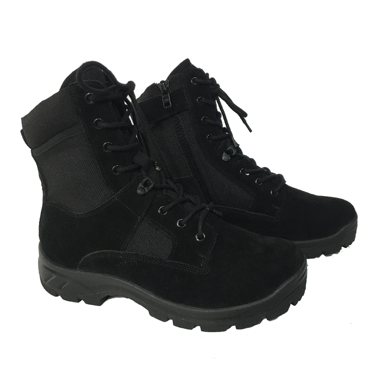 Wholesale genuine leather military boots full leather combat boots army boots police shoes
