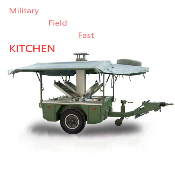 mobile field kitchen trailer for military food catering