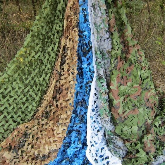DIY woodland camouflage netting fabric for military outdoor camping activites lightweight camouflage mesh net camo cover