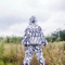 Snow field color Ghillie suit with 3D leaf,Bionic White Camo hunting clothing