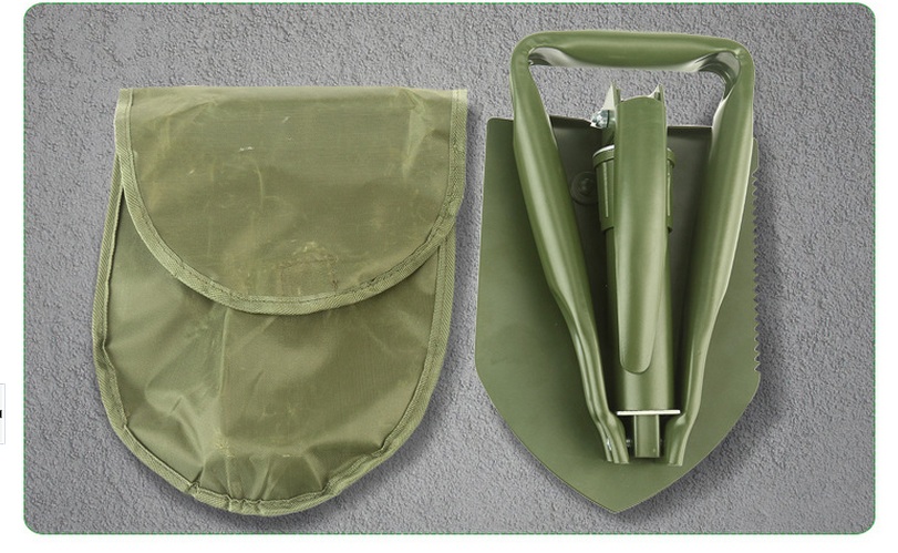 Portable Outdoor Survival Camping/Hiking/Fishing Multifunctional Folding Shovel Folding Spade Survival
