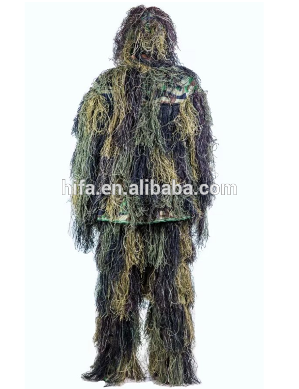 Bionic Ghillie Suits camouflage suits 3D Camouflage Woodland Sniper Suit