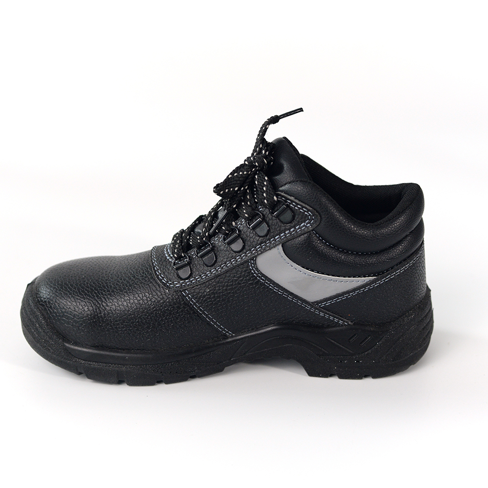 High quality factory customized industrial safety shoes work steel toe cap and double injection genuine leather shoes safety