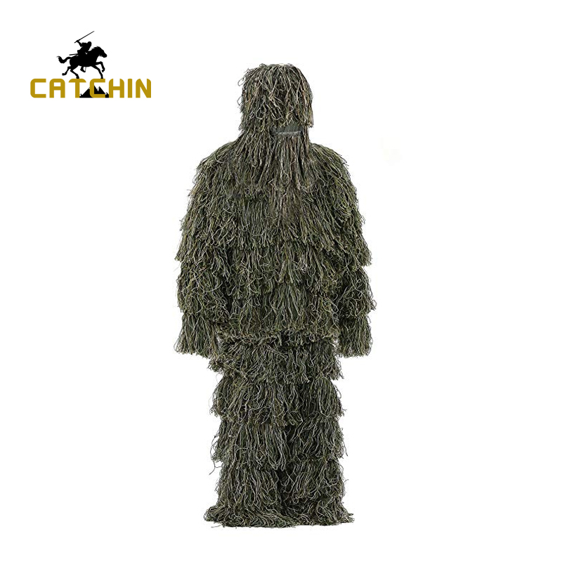 Durable Forest Yowie Sniper Suit 3D Camo Ghillie Suit for Hunting