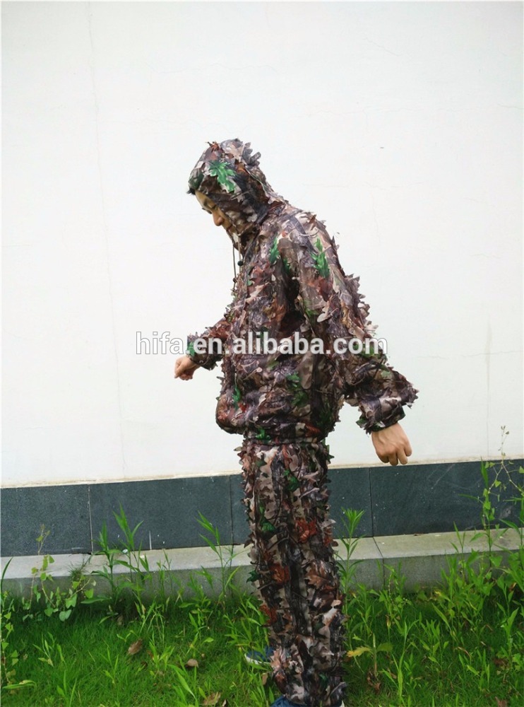 3D die cutting leaf Ghillie Suits /Hunting Yowie sniper suit/Camouflage ghillie suit