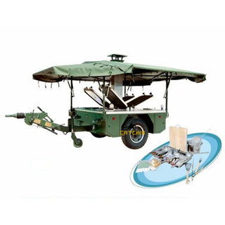 Military mobile kitchen food cooking trailer for outside camping training activities food catering military equipment