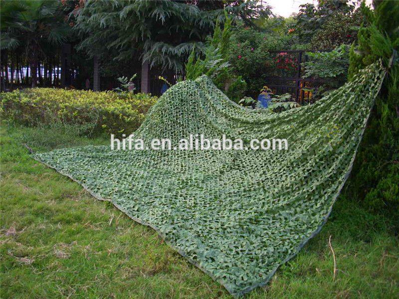 green camouflage net/green camo netting/making shadow