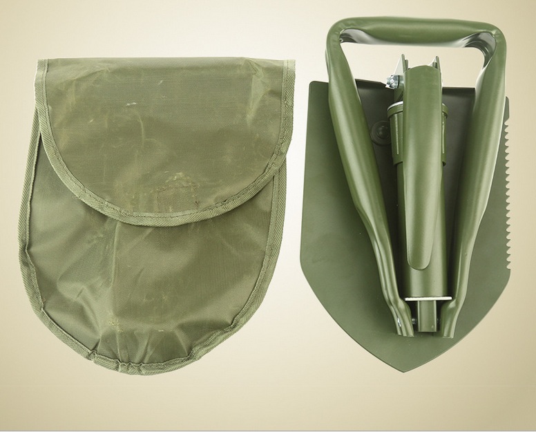 Mini Multi-function Folding Camping Shovel Survival Trowel Dibble Pick Outdoor tool Wholesale