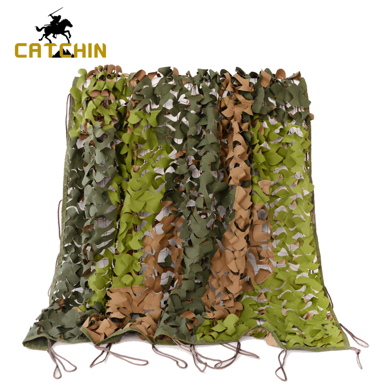 multi spectral military camouflage net with fiber glass telescope pole support system spectrum